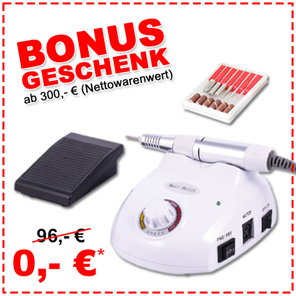 BONUS: Nail Master Fräser ab 300 € geschenkt